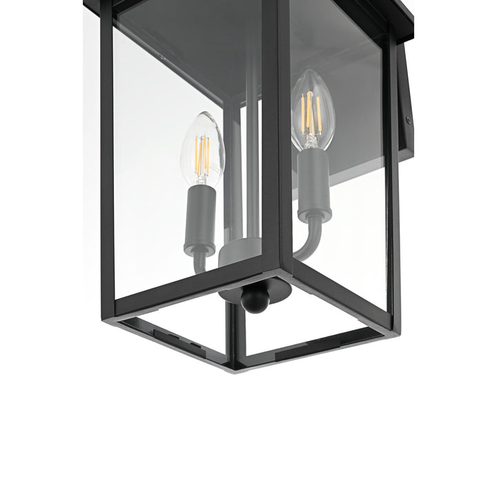8 Inch Outdoor Wall Sconce In Black