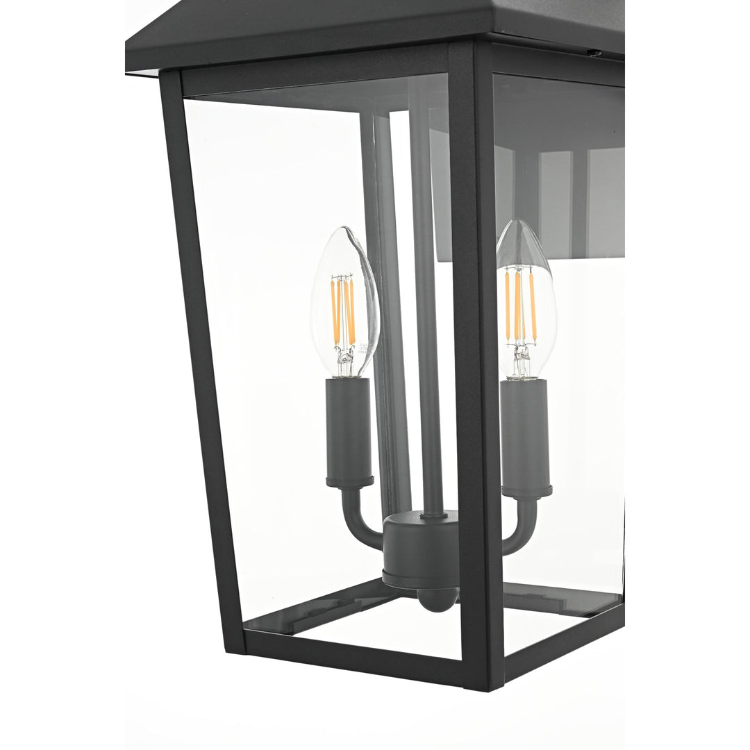8 Inch Outdoor Wall Sconce In Black
