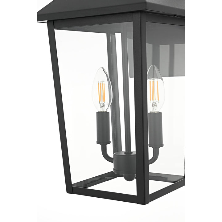 8 Inch Outdoor Wall Sconce In Black