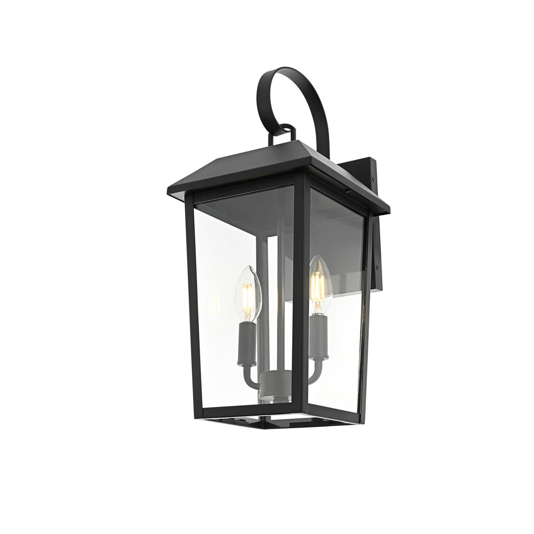 8 Inch Outdoor Wall Sconce In Black