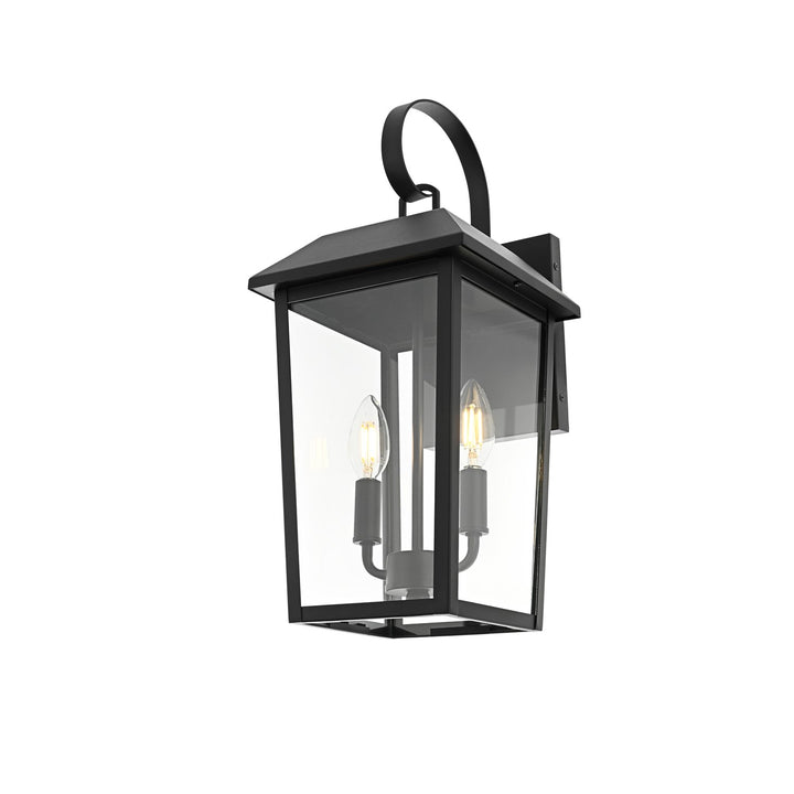 8 Inch Outdoor Wall Sconce In Black