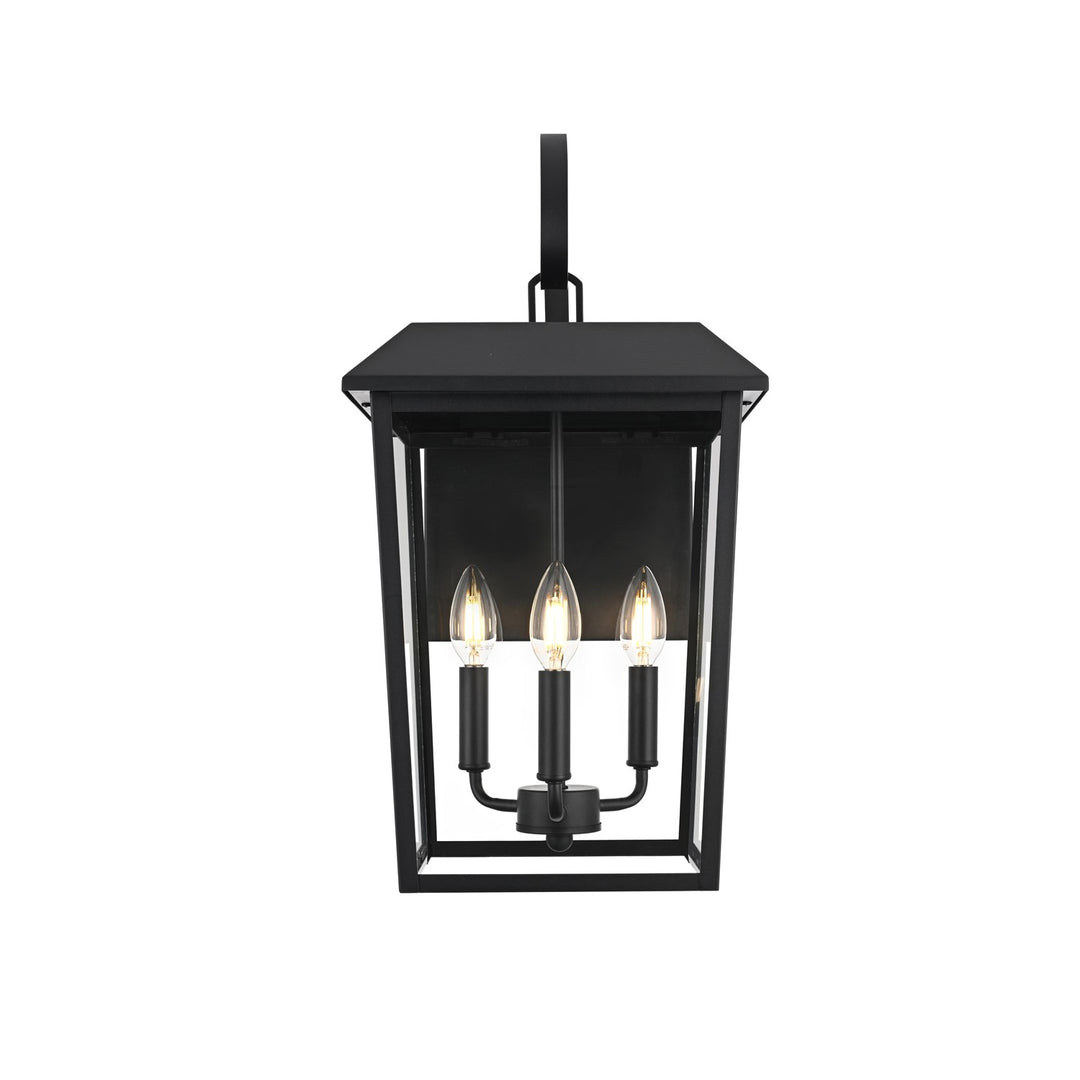 11 Inch Outdoor Wall Sconce In Black by Elegant Lighting