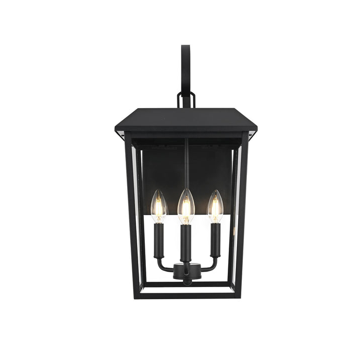 11 Inch Outdoor Wall Sconce In Black by Elegant Lighting