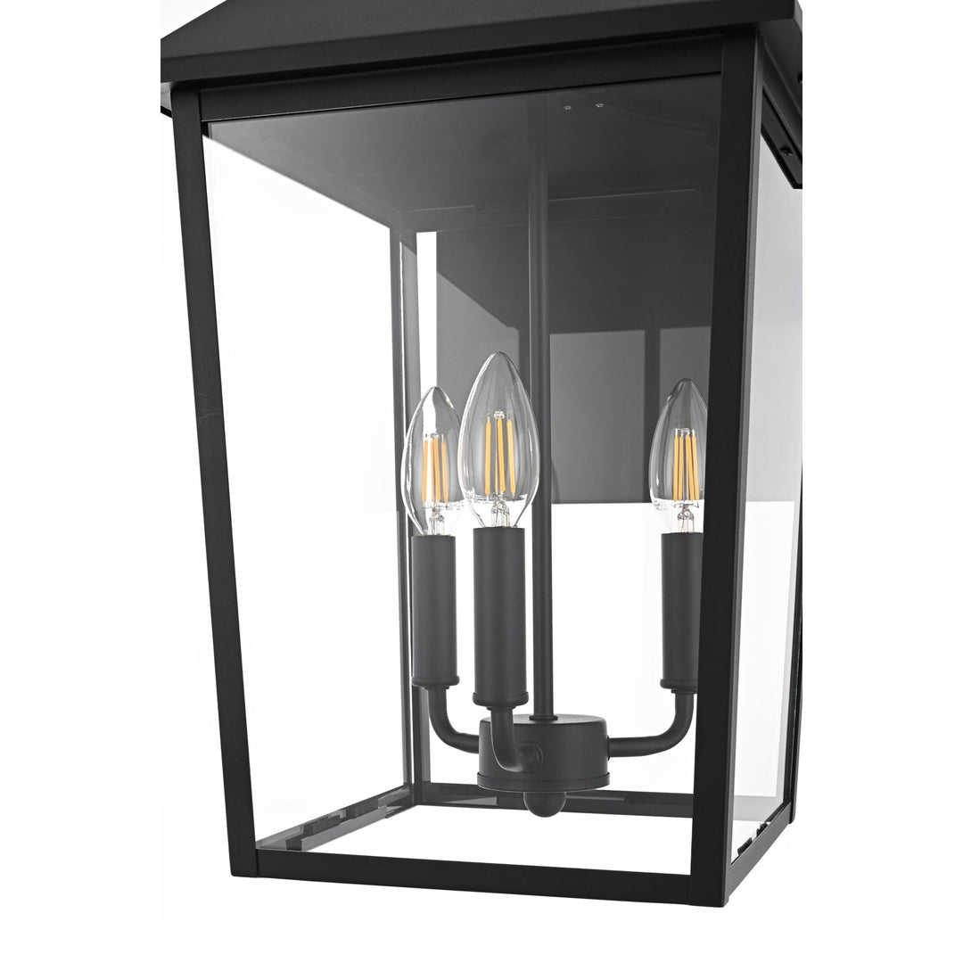 11 Inch Outdoor Wall Sconce In Black