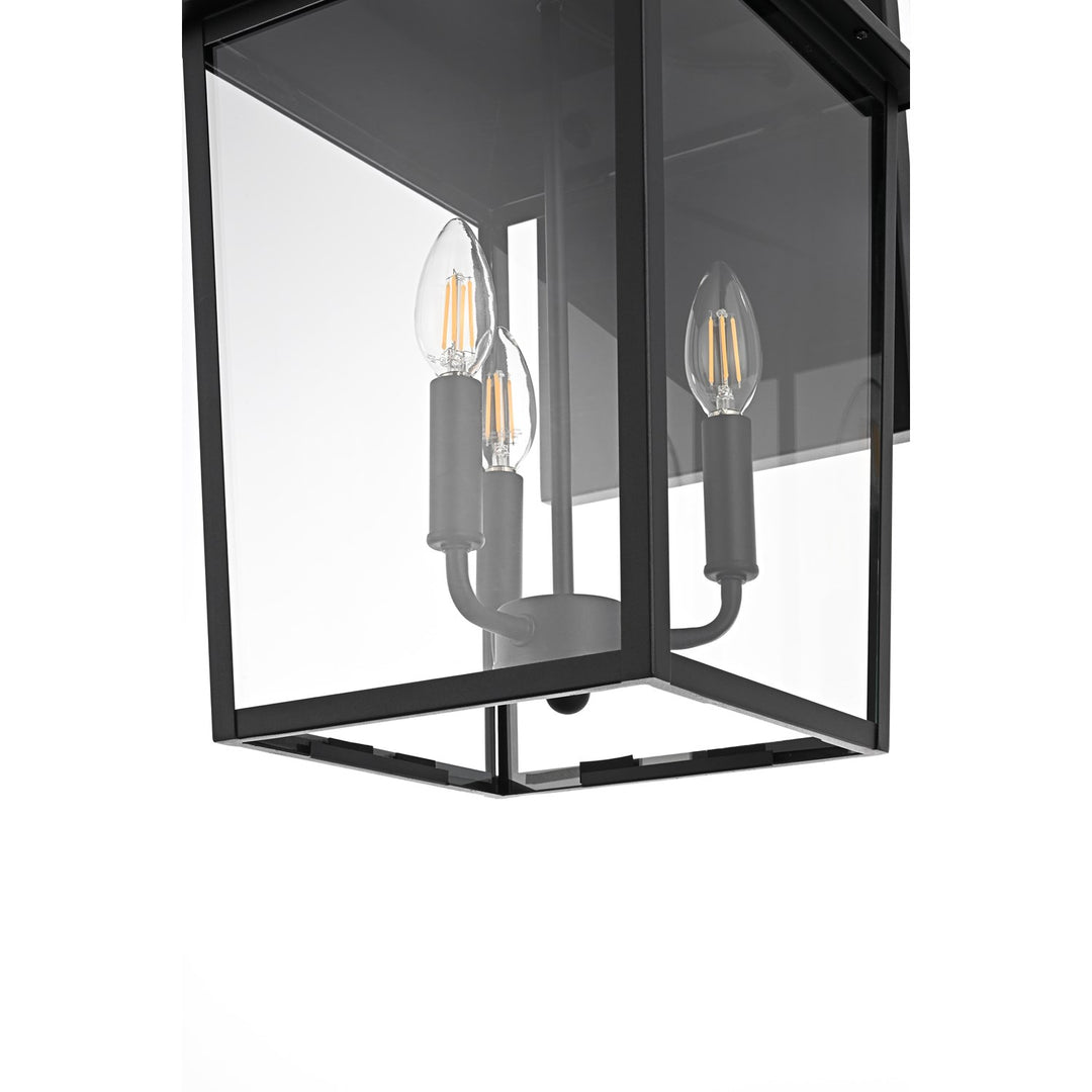 11 Inch Outdoor Wall Sconce In Black