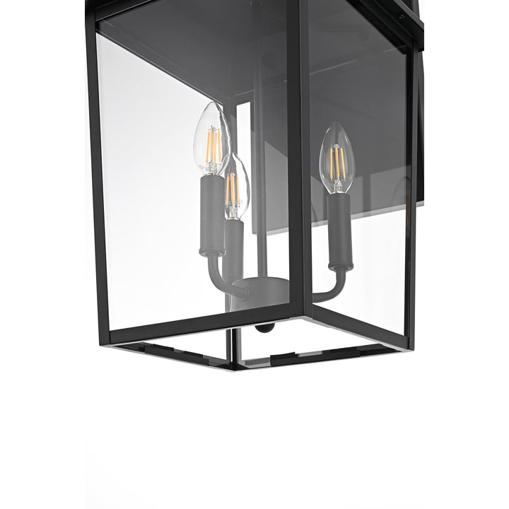 11 Inch Outdoor Wall Sconce In Black
