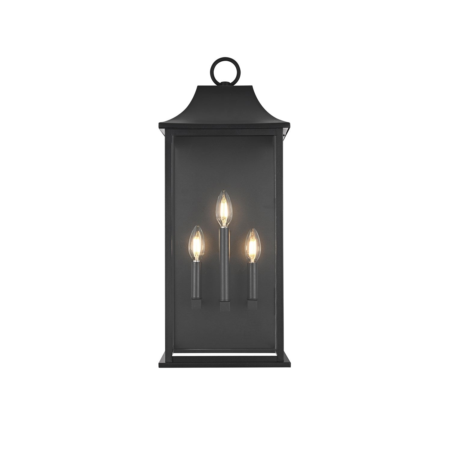 10 Inch Outdoor Wall Sconce In Black by Elegant Lighting