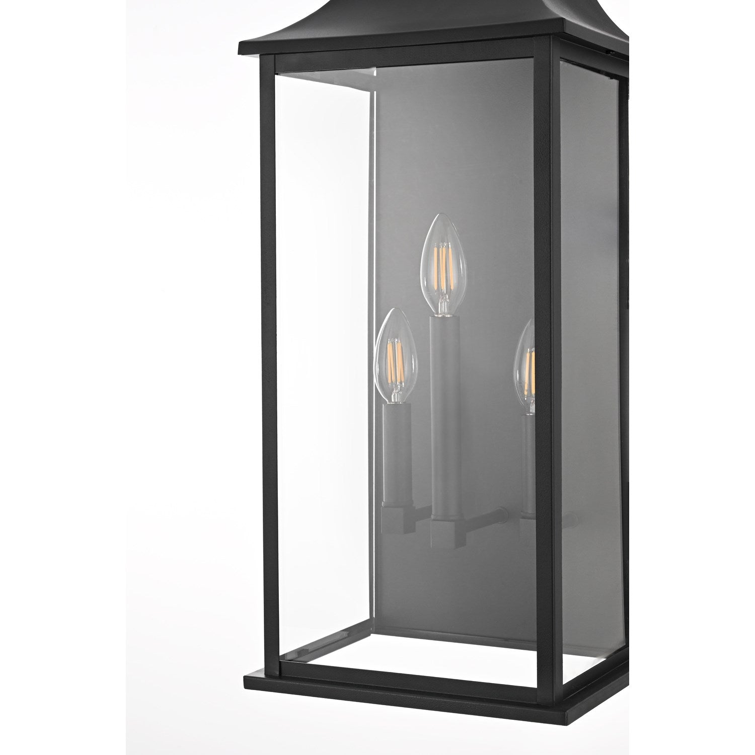 10 Inch Outdoor Wall Sconce In Black