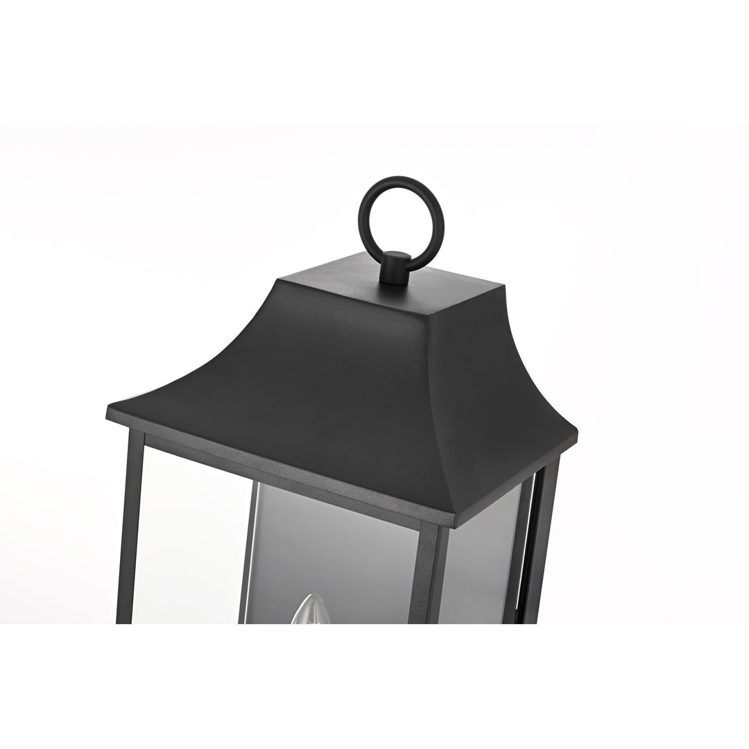 10 Inch Outdoor Wall Sconce In Black