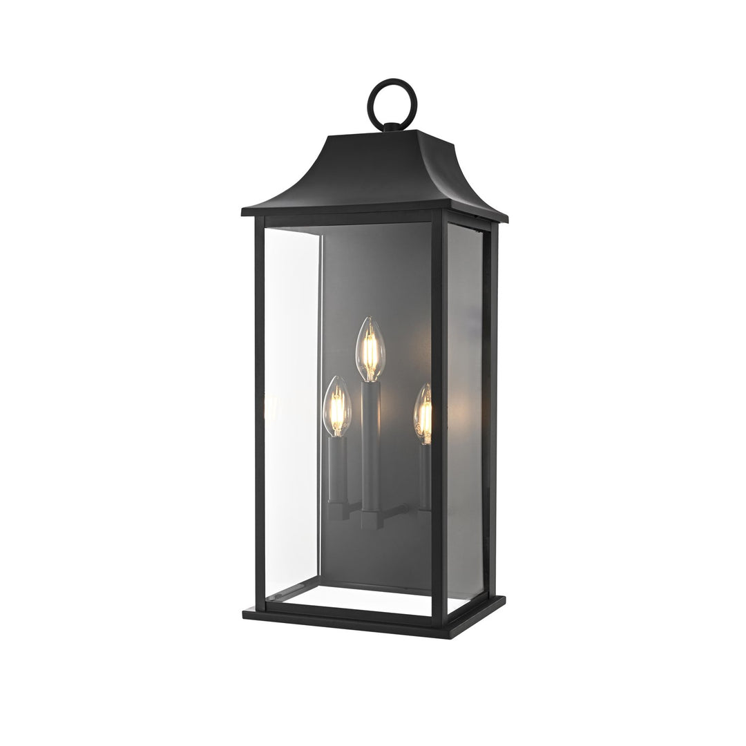 10 Inch Outdoor Wall Sconce In Black