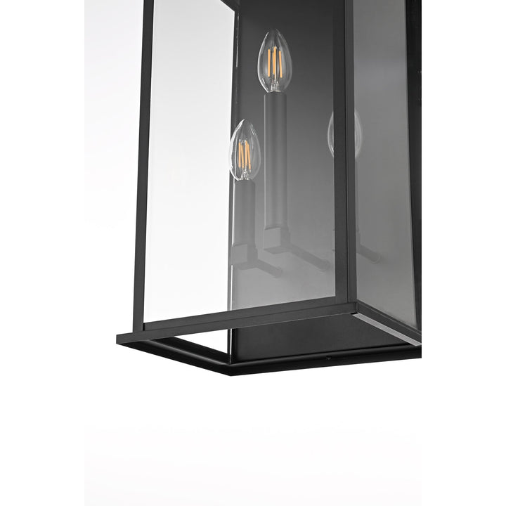 10 Inch Outdoor Wall Sconce In Black