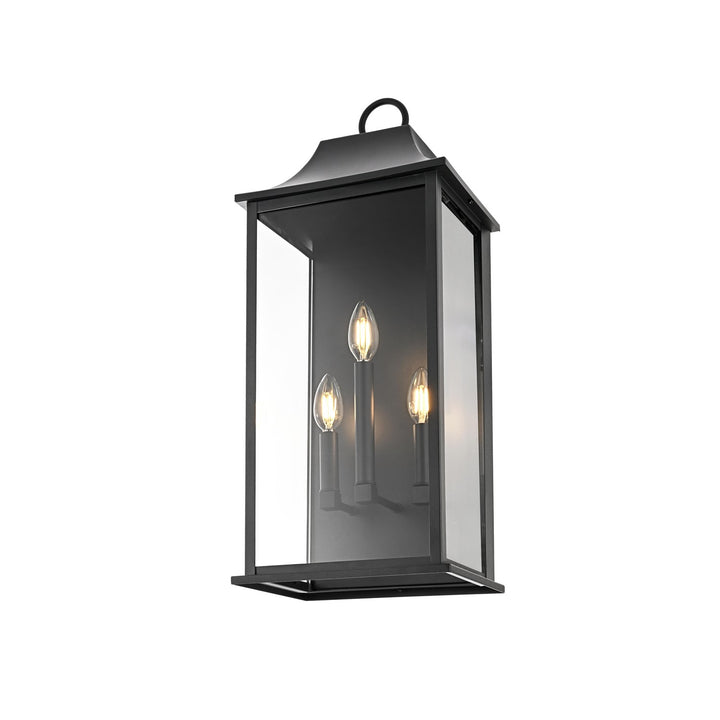 10 Inch Outdoor Wall Sconce In Black