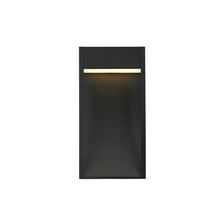 7.5 Inch Outdoor Wall Sconce In Black by Elegant Lighting