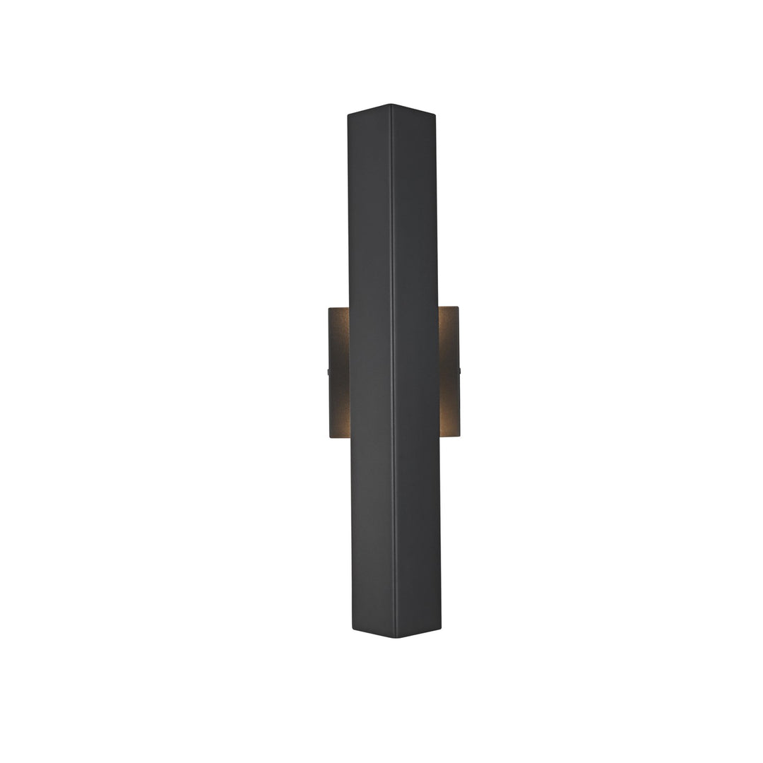4.5 X 18 Inch Outdoor Wall Sconce In Black by Elegant Lighting