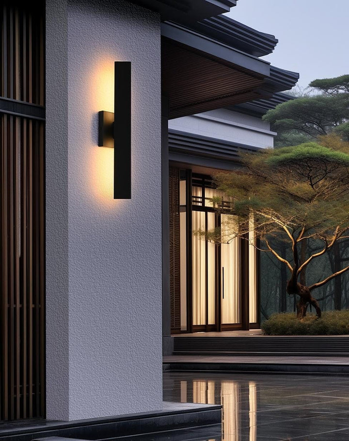 4.5 X 18 Inch Outdoor Wall Sconce In Black