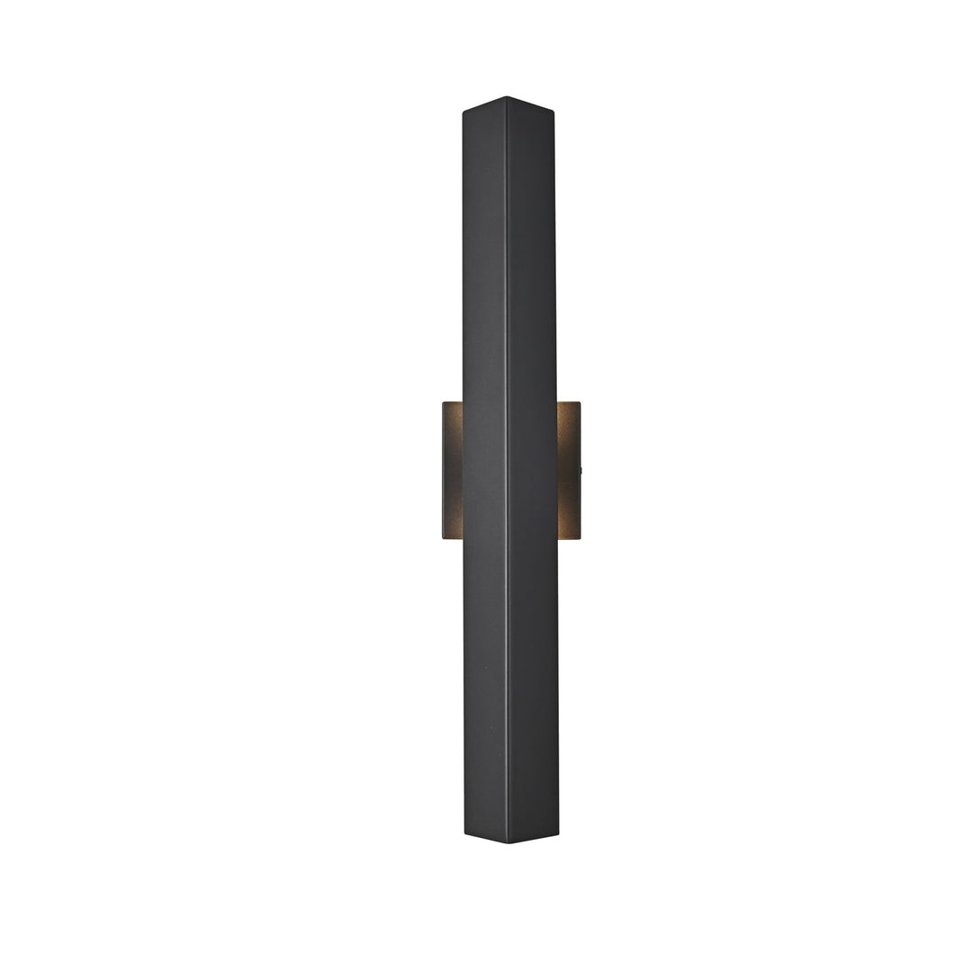 4.5 X 24 Inch Outdoor Wall Sconce In Black by Elegant Lighting