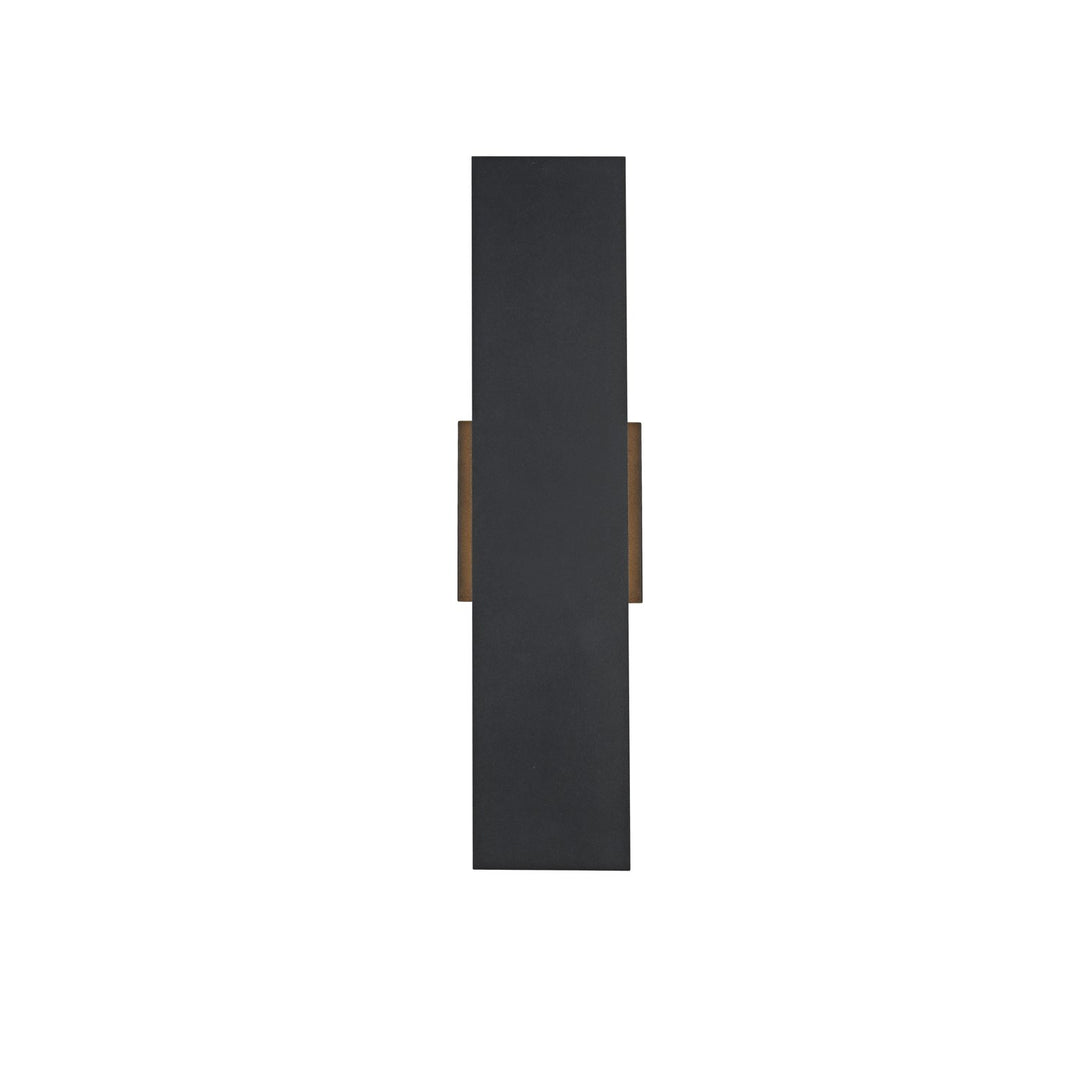 4.5 X 18 Inch Outdoor Wall Sconce In Black by Elegant Lighting