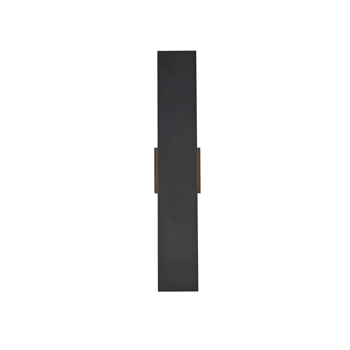 4.5 X 24 Inch Outdoor Wall Sconce In Black by Elegant Lighting