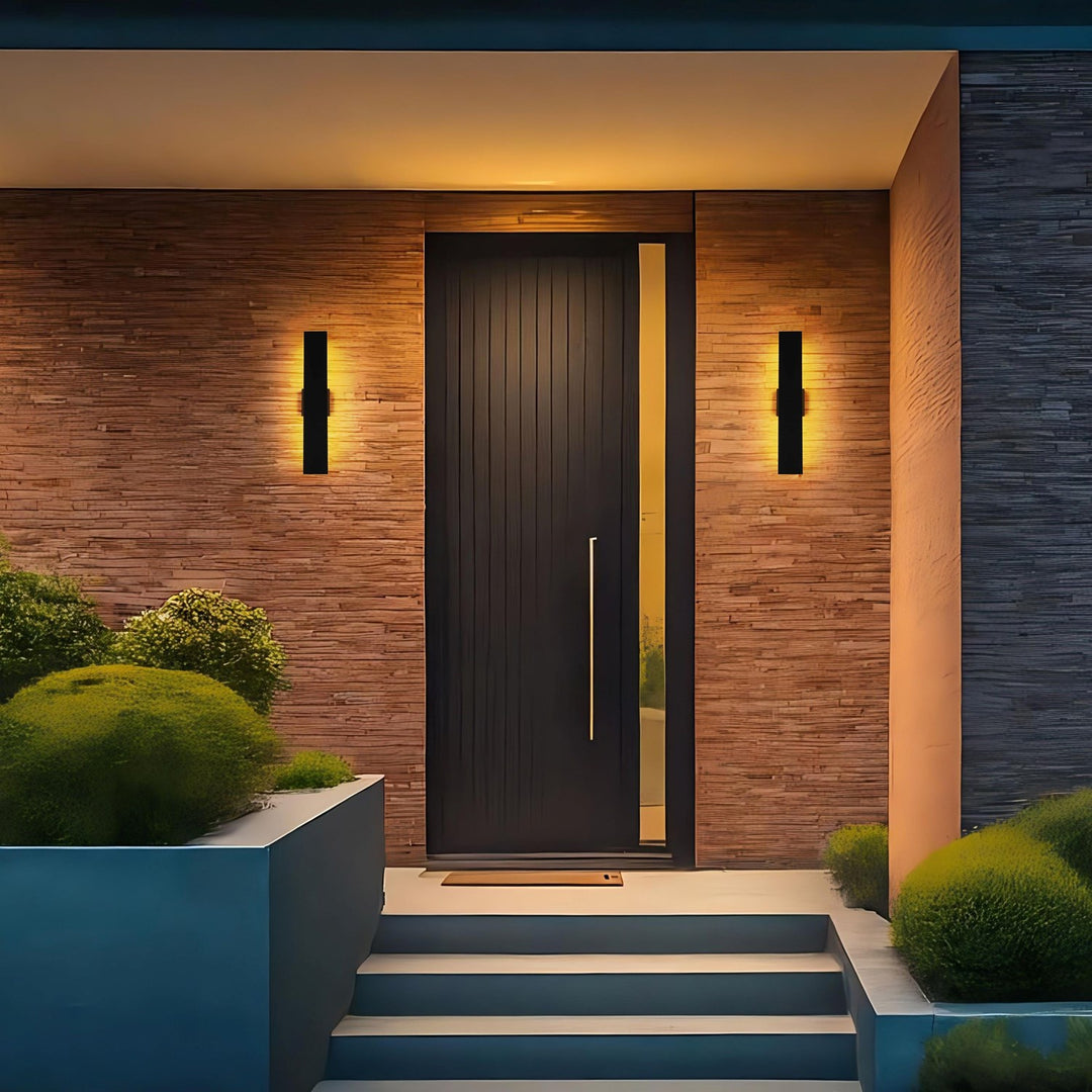 4.5 X 24 Inch Outdoor Wall Sconce In Black