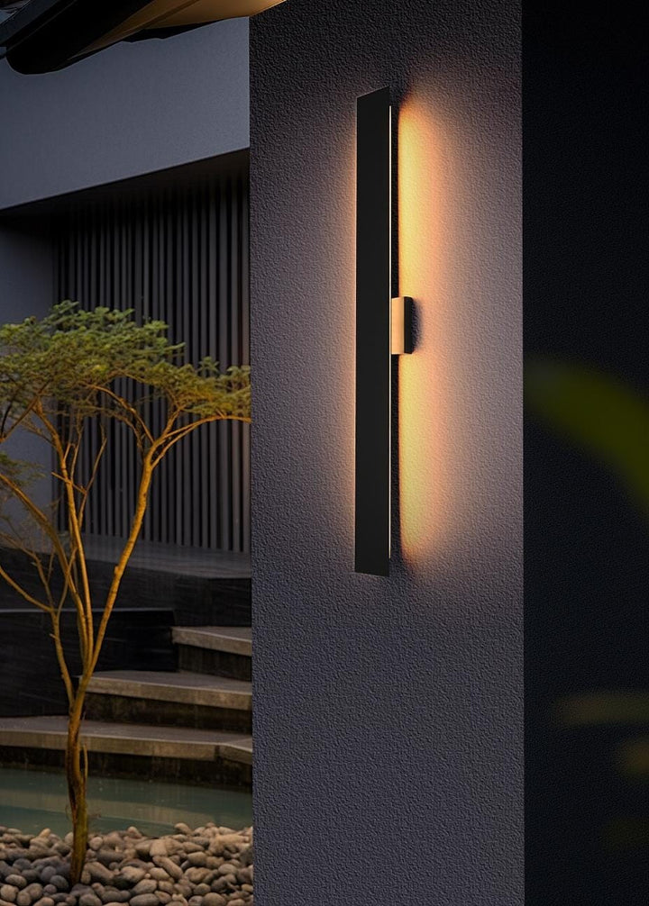 4.5 X 40 Inch Outdoor Wall Sconce In Black