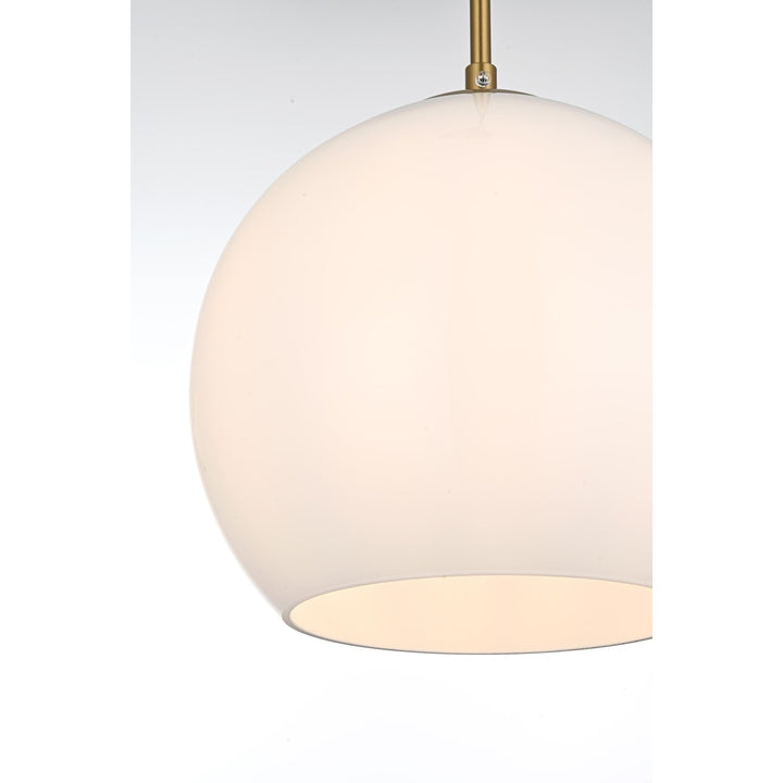 10 Inch Pendant Frosted White Shade In Satin Gold