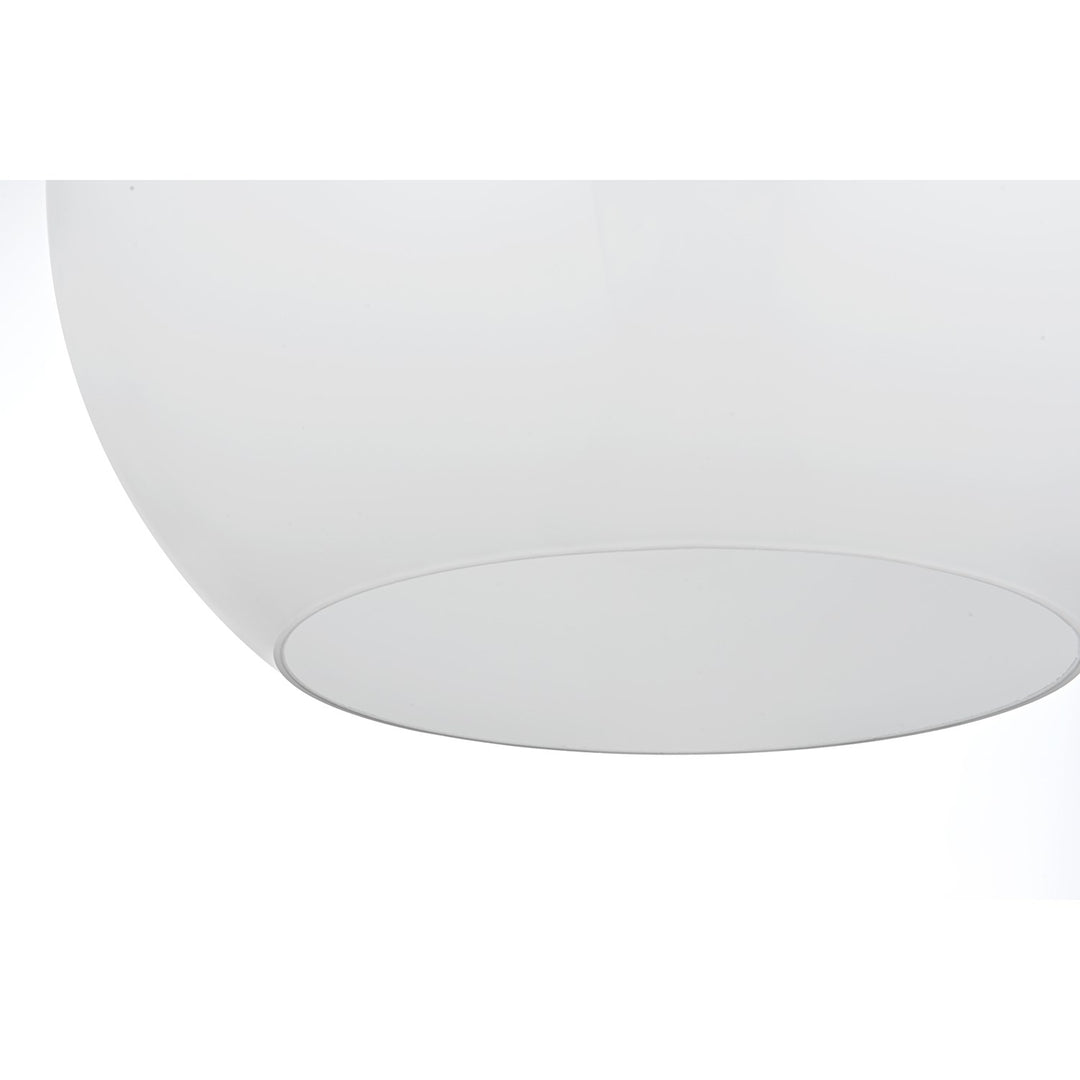 14 Inch Pendant Frosted White Shade In Satin Gold