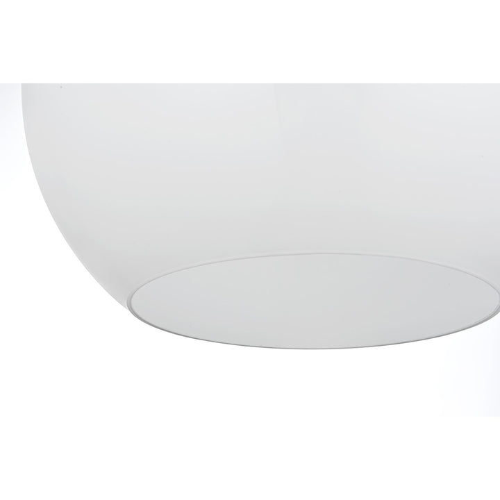 14 Inch Pendant Frosted White Shade In Satin Gold