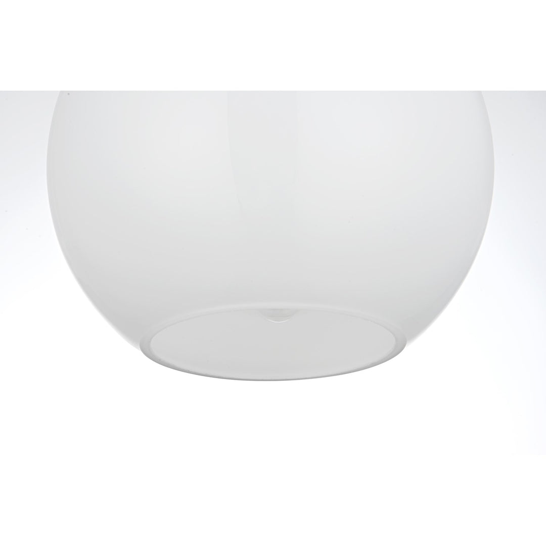 36 Inch Pendant Frosted White Shade In Satin Gold