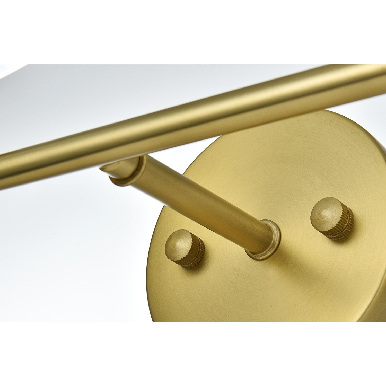 2 Light Satin Gold And Clear Glass Wall Sconce