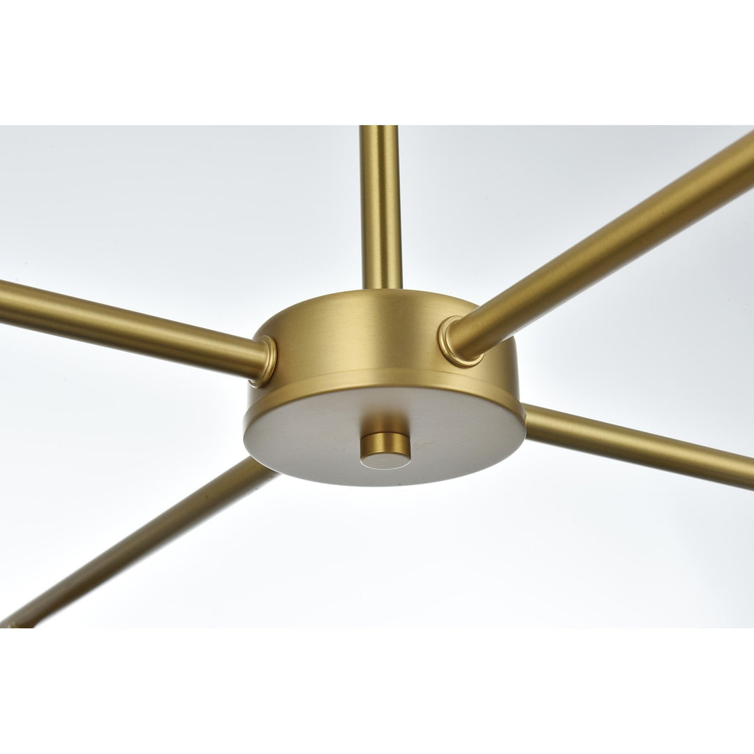 30.5 Inch Pendant Clear Shade In Satin Gold