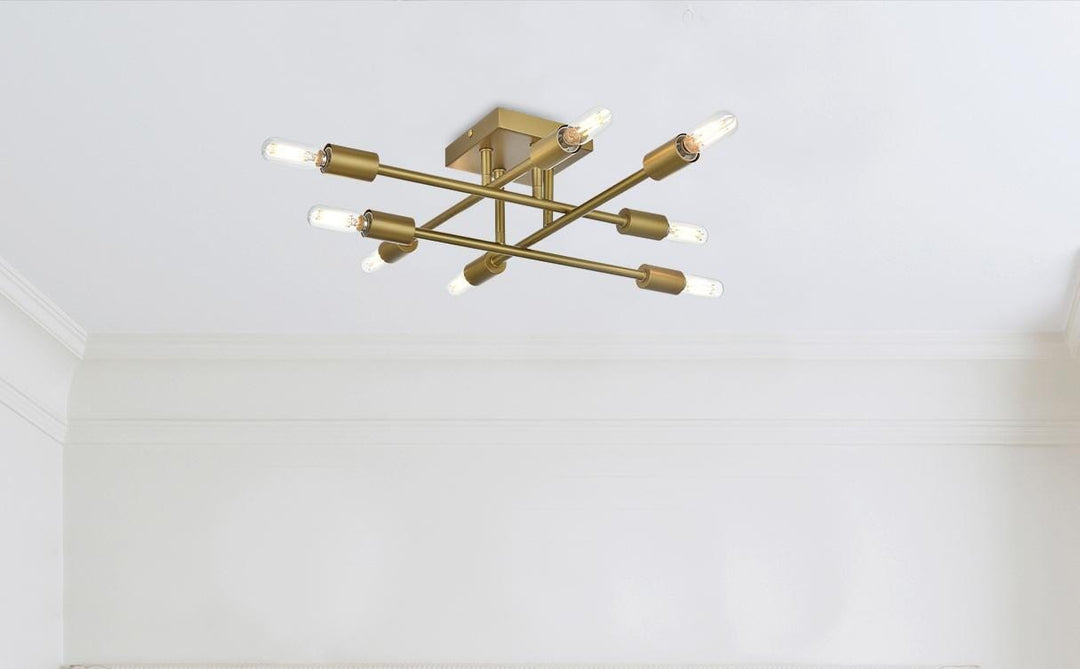 19 Inch Flush Mount In Satin Gold