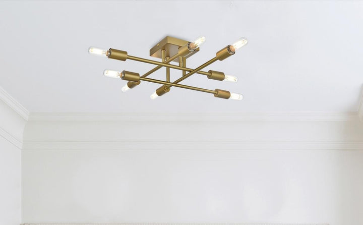 19 Inch Flush Mount In Satin Gold