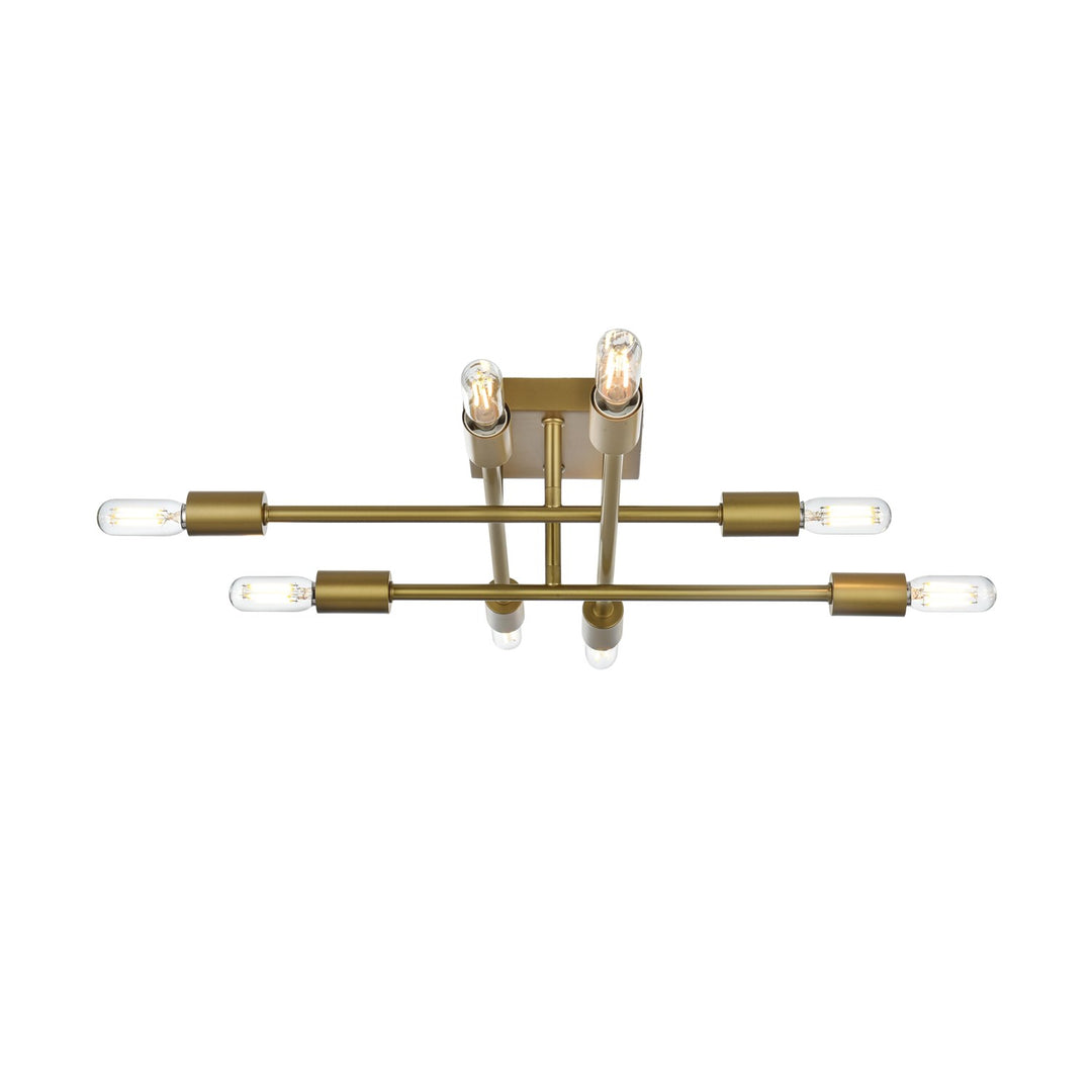 19 Inch Flush Mount In Satin Gold
