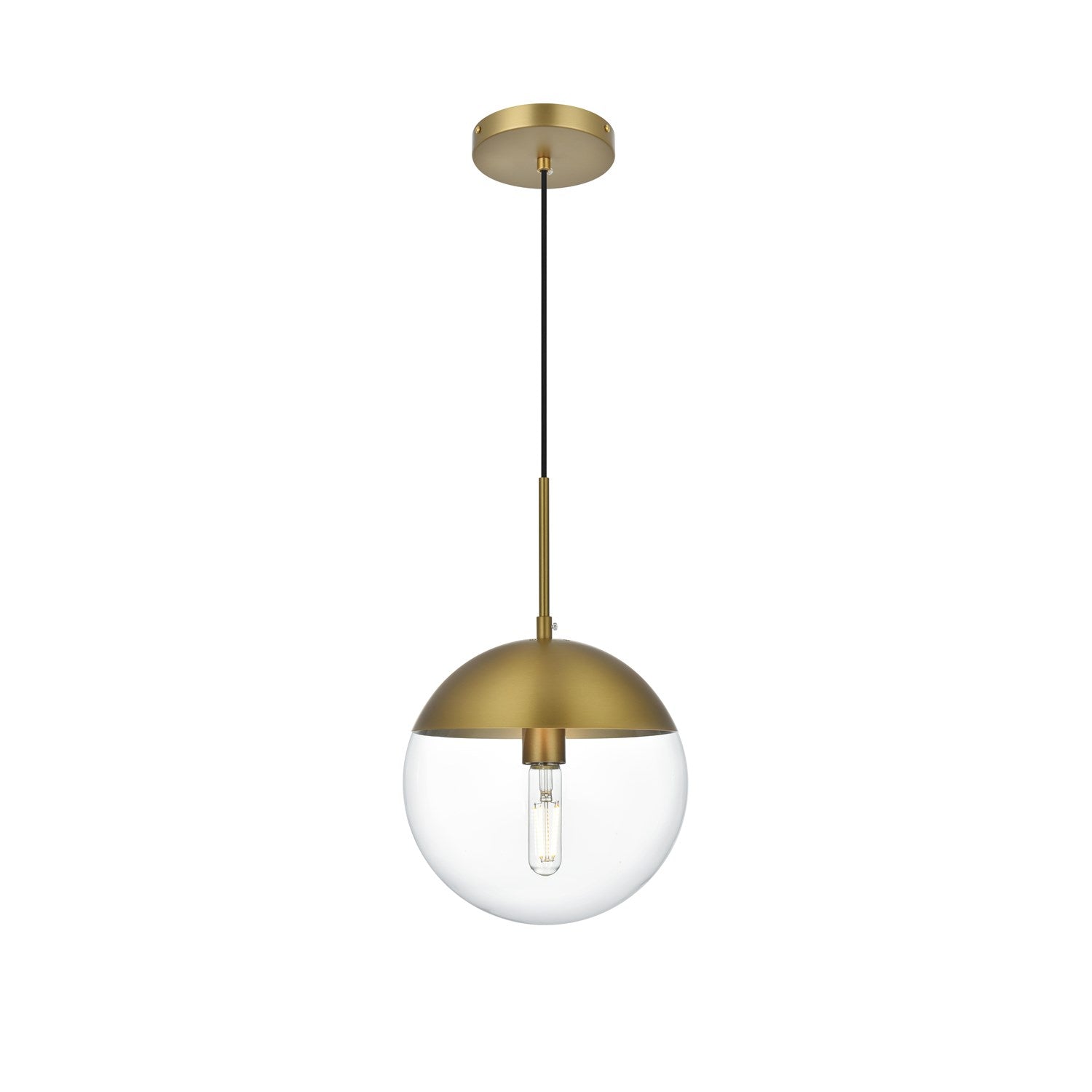 10 Inch Pendant Clear Shade In Chrome by Living District