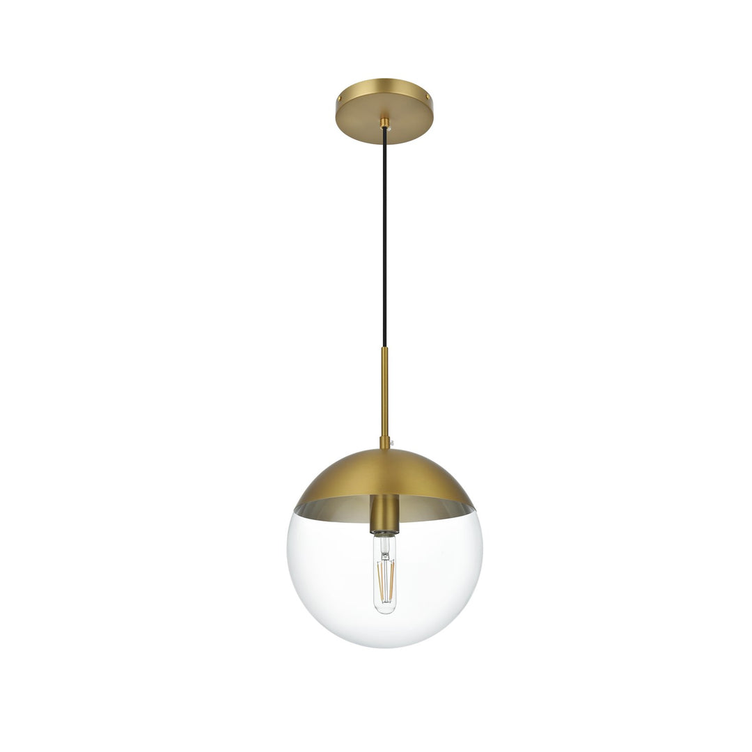 10 Inch Pendant Clear Shade In Chrome