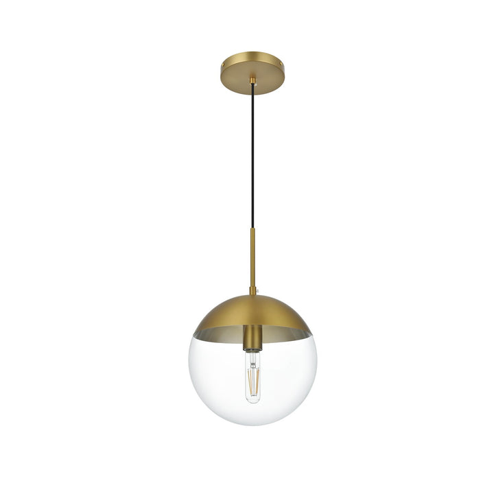 10 Inch Pendant Clear Shade In Chrome