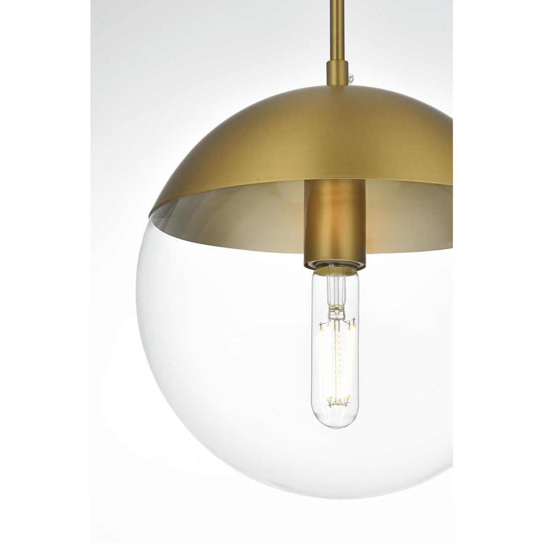 10 Inch Pendant Clear Shade In Chrome
