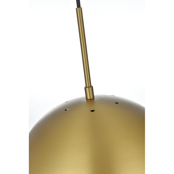 12 Inch Pendant Frosted White Shade In Satin Gold