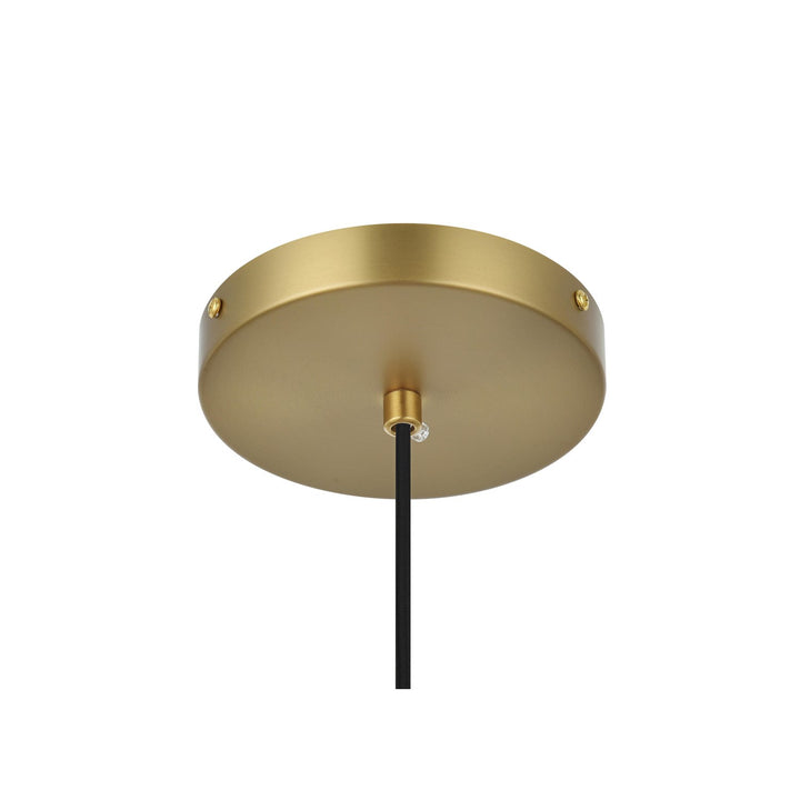 12 Inch Pendant Frosted White Shade In Satin Gold