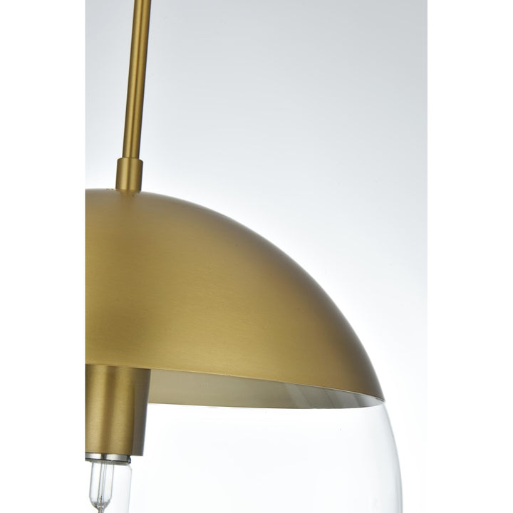 12 Inch Pendant Clear Shade In Chrome