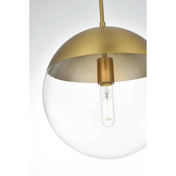 12 Inch Pendant Clear Shade In Chrome