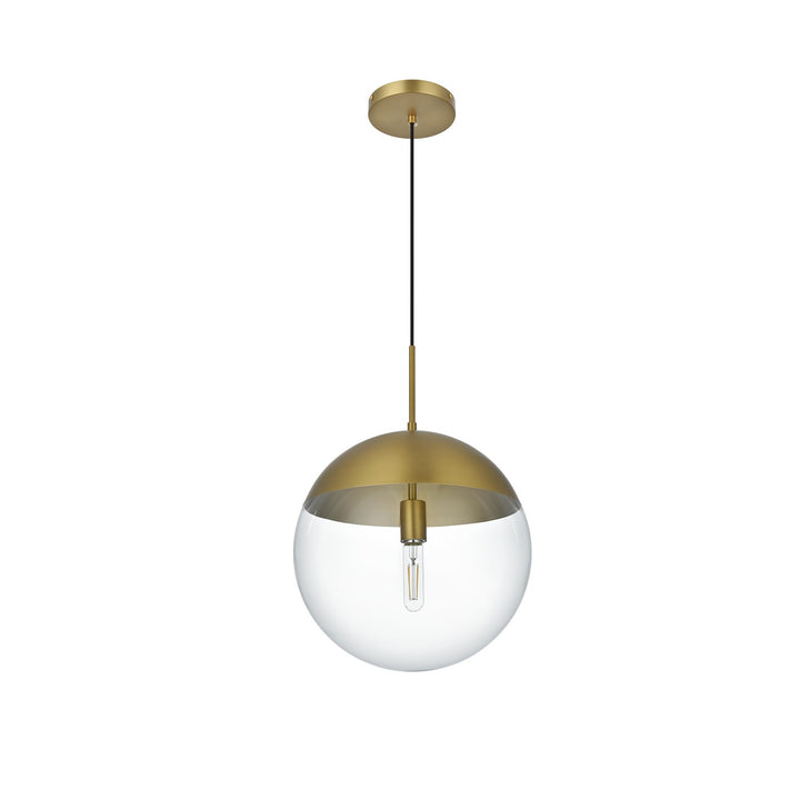 14 Inch Pendant Clear Shade In Chrome