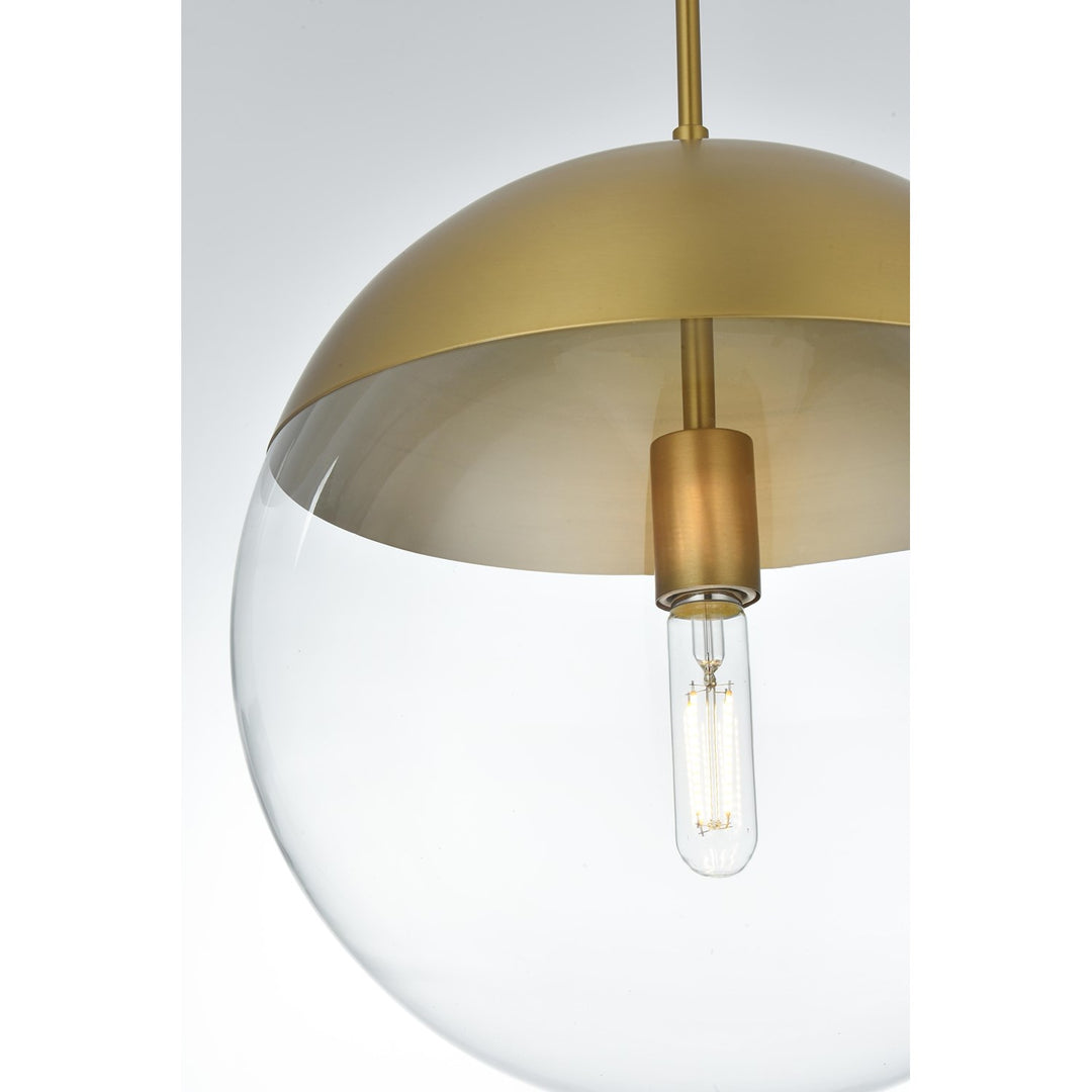 14 Inch Pendant Clear Shade In Chrome