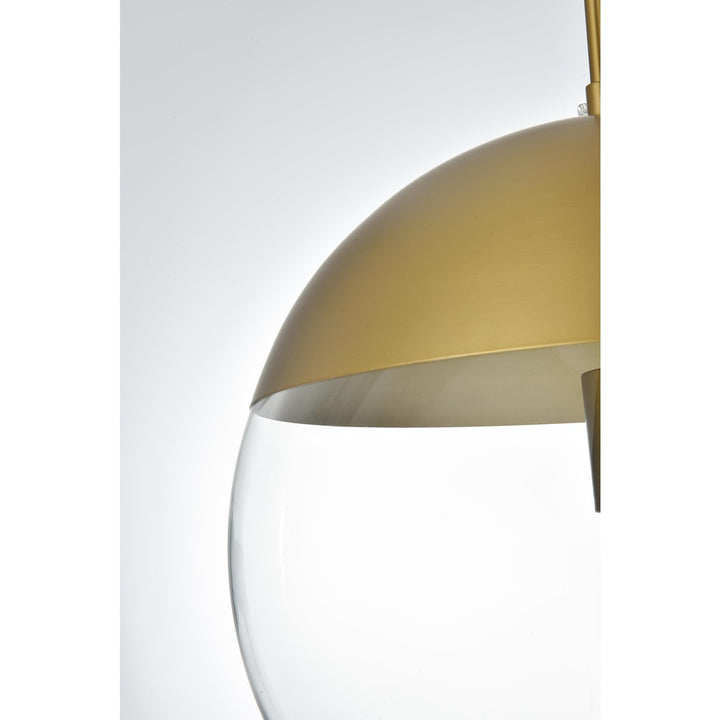 14 Inch Pendant Clear Shade In Chrome