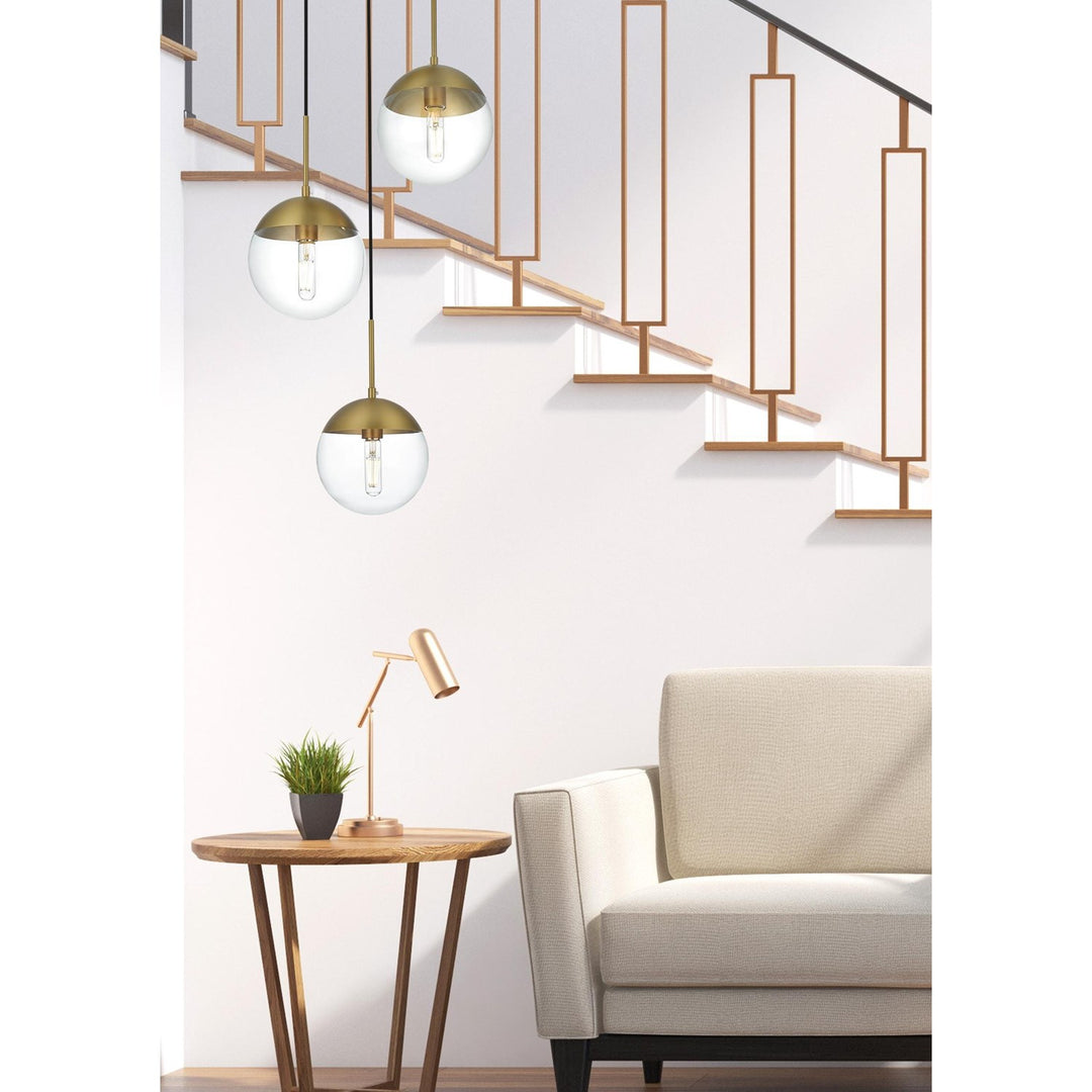 18 Inch Pendant Clear Shade In Chrome