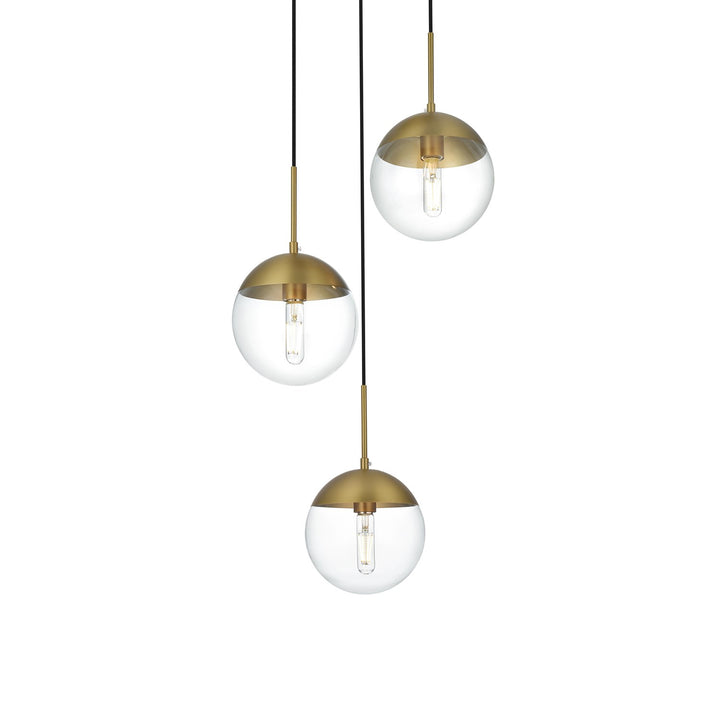 18 Inch Pendant Clear Shade In Chrome