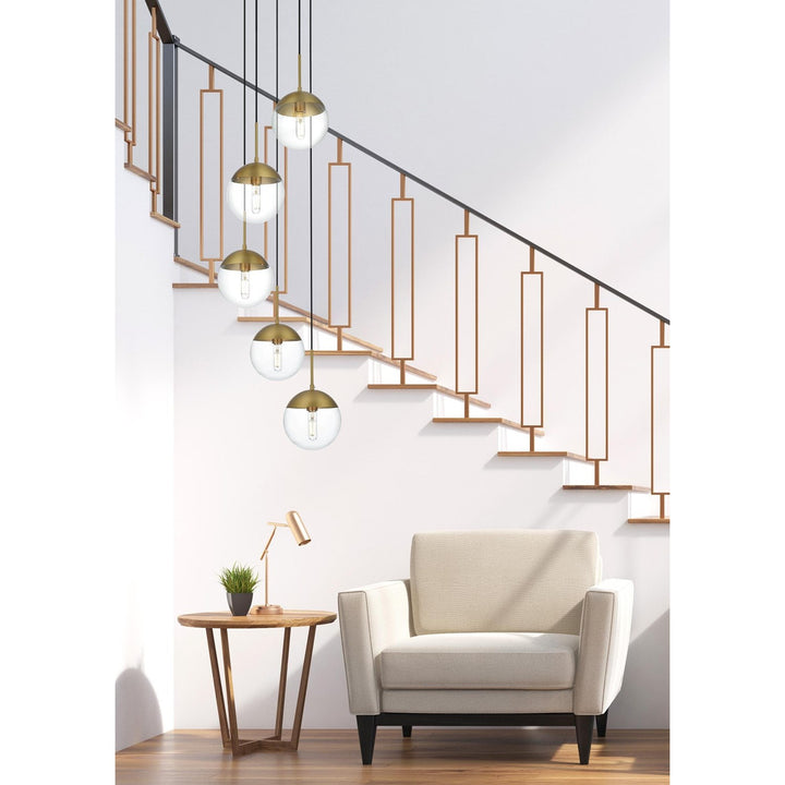18 Inch Pendant Clear Shade In Chrome