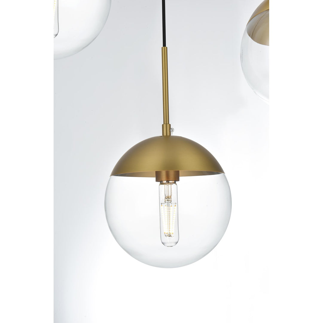 18 Inch Pendant Clear Shade In Chrome
