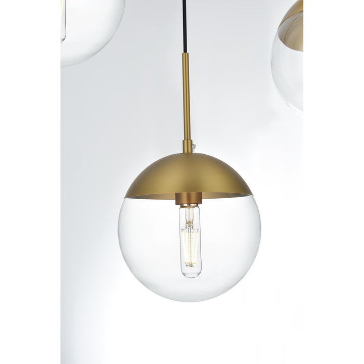 18 Inch Pendant Clear Shade In Chrome