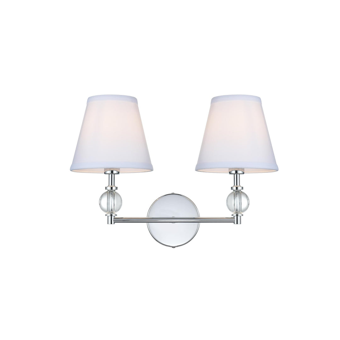 17 Inch Wall Sconce In Chrome by Living District
